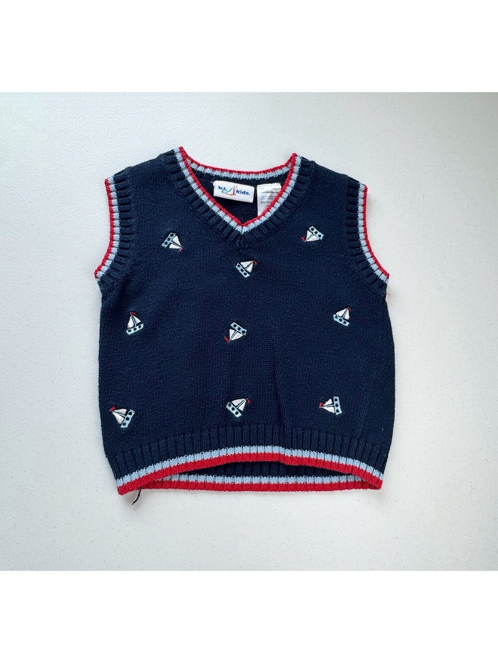 B.T. Kids Sailboat Sweater Vest 12 Months